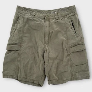 Tommy Bahama Cargo Shorts Mens 34 Relaxed Fit Olive Green Tencel Cotton Hiking - Picture 1 of 7