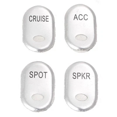 Cubiertas de interruptor de panel de interruptor de acero inoxidable cromadas para Harley FLHTCU y FLHTCUTG Foto 1 de 4