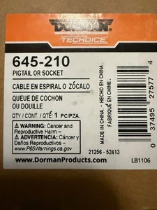 Dorman 645-210 Exhaust Gas Recirculation Modulator Connector Compatible with Sel - Picture 1 of 1
