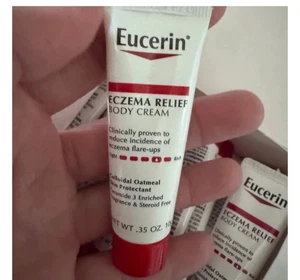 Eucerin Eczema Relief Skin Cream 0.35 Oz Lot of 16 Travel Trial Size Sample - Picture 1 of 3