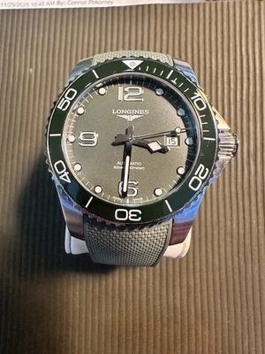  Longines HydroConquest 41mm Mostrador Verde CONJUNTO COMPLETO + ALÇA EXTRA – NO VAREJO!  - Imagem 1 de 4