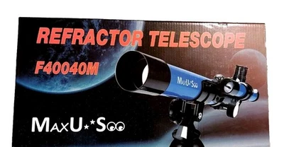 Kids Telescope 400x40mm with Tripod & Finder Scope, Portable Telescope for Kids  - Image 1 of 4