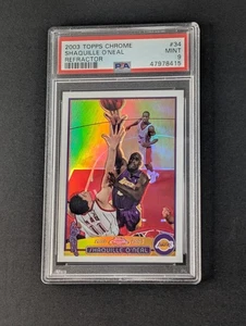 Shaquille O'Neal 2003-04 Topps Chrome #34 Refractor PSA 9 Mint - Bild 1 von 2