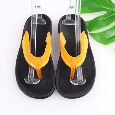 OluKai Womens Ohana Sandals Size 9 Orange Thong Flip Flop Comfy Beach Flat Shoes - Image 1 of 4