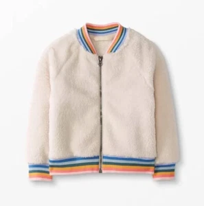 NEW Hanna Andersson Rainbow Bomber Jacket super soft Zip 130cm 8 - Picture 1 of 6