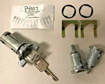 Cadillac 1969-1970 2 puertas techo rígido y convertible juego de encendido y cerradura de puerta - llaves GM Foto 1 de 2