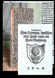 1609 Jagd Jagdrecht Augsburg Vergleich der Jag Ordnung, Zwischen dem Stifft... - Picture 1 of 1