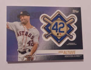 Parche conmemorativo 2018 Topps Update Jackie Robinson #JPR-JA, Jose Altuve - Imagen 1 de 6