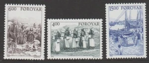 FAROE ISLANDS 1995 Rural Life Dairy Maids, Fishing & Shearing Set of 3 MNH $4.80 - Picture 1 of 1