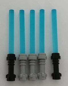 LEGO® Star Wars™ 5 spade laser blu (Milky-light-blue) accessori per figure, nuovo - Foto 1 di 1