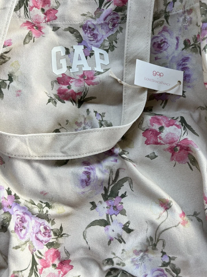Gap x Love Shack Fancy Canvas Floral LARGE Tote Bag - Image 1 of 2
