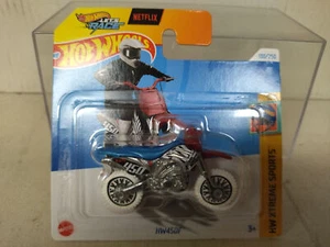 HW450F BLUE MOTO/BIKE LET´S RACE NETFLIX 5/5 XTREME SPORTS 1:64 HOT WHEELS - Imagen 1 de 2