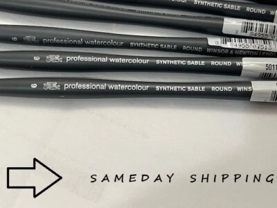 Winsor & Newton Professional Watercolour synthetic Sable Brush, Round #6 - Image 1 of 4