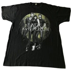 Lady Antebellum Concert Graphic Print T Shirt Large Black Cotton - Picture 1 of 9