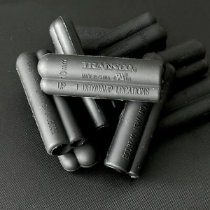 Transco Easy Cap Black Silicone Neon Electrode End Caps, 10mm Electrode Boot/Cap - Picture 1 of 4