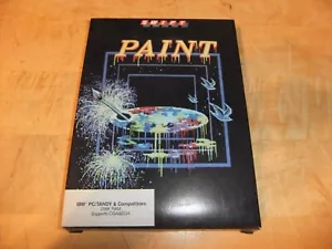 VINTAGE 1988 SWIFT PAINT PC SOFTWARE 5.25 FLOPPY IBM W/ INSERTS BOX EXC COND - Picture 1 of 7