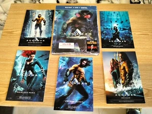 Aquaman ( Blu-Ray+DVD) Target Exclusive Digibook Lenticular Cover+Post Cards - Picture 1 of 2