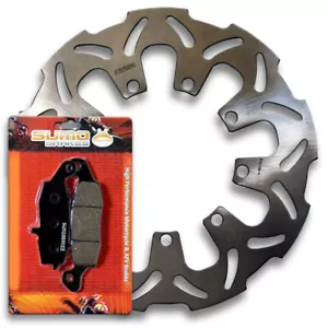 Rotor delantero de alto rendimiento + pastillas de freno para Kawasaki KLR650 C (C1-C10) 1995-2004 - Imagen 1 de 5
