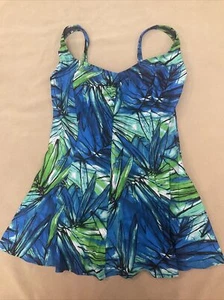 Costume da bagno blu Gottex 16 donna costume da bagno blu verde turbine - Foto 1 di 5