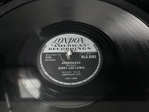 Jerry Lee Lewis Breathless / Down The Line UK London HLS 8592 78 (E-) - Picture 1 of 12