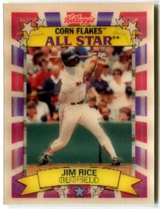 1992 Sportflics Kellogg's Corn Flakes All-Star #8 Jim Rice Boston Red Sox - Picture 1 of 2