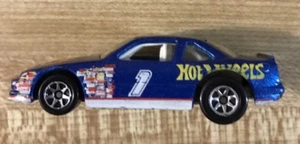 1991 Hot Wheels Chevrolet Blue Race Car #1 - Picture 1 of 5