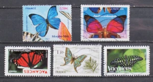Butterflies Papillons Schmetterlinge 5 x Frankreich France o - Foto 1 di 1