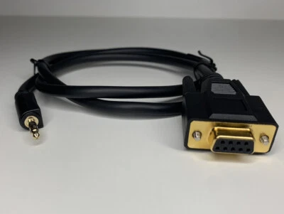 3 Pack 9 Pin RS232 DB9 Female to 3.5mm Male Jack Adapter Serial Data Cable 3” - Image 1 of 3