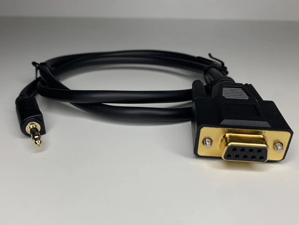 3 Pack 9 Pin RS232 DB9 Female to 3.5mm Male Jack Adapter Serial Data Cable 3” - Image 1 of 3