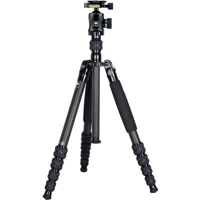 Sirui T-1205 Carbon Fiber Travel Tripod with K-10 II Ball Head - Image 1 of 4