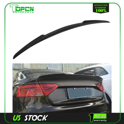 For Audi A5 Coupe 2010 2011 2012 2013-2016 Rear Trunk Lid Spoiler Boot Wing CF Foto 1 de 4