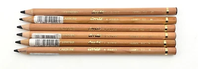 Lote de lápices de carbono Conté à Paris - 6 lápices, grados surtidos HECHOS EN FRANCIA Foto 1 de 4