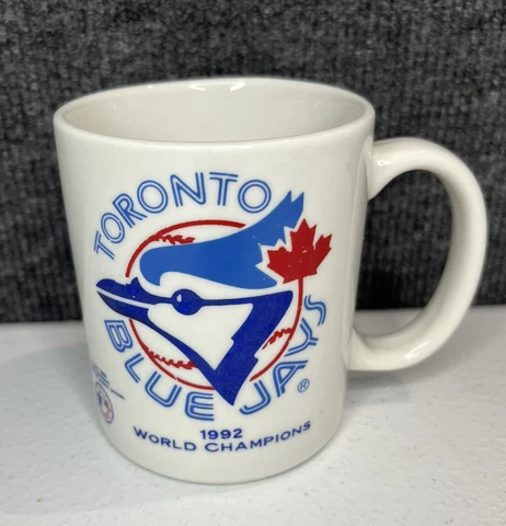 Vintage 1992 Toronto Blue Jays Coffee Mug Cup Glass MLB World Series Champions Cover