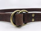 Polo Ralph Lauren Women's Size Large Brown Double Ring Leather Belt NEW Old Stoc