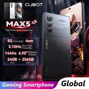 New CUBOT MAX 5 12+256GB 5G Phone Unlocked 100MP NFC Android 14 6.95 in - Picture 1 of 11