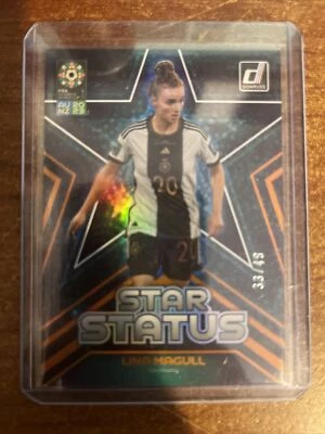 2023 Donruss Women's World Cup Star Status Orange #11 Lina Magull 33/49 - Image 1 of 2