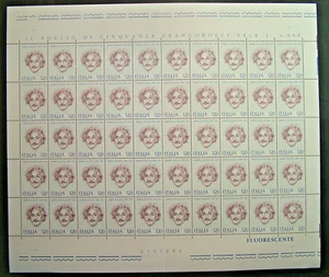 1979 Italy ALBERT EINSTEIN 120 Lire Full Sheet MNH - Picture 1 of 1