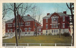 J84/ Mount Sterling Kentucky Postcard c1910 City School Buildings  65 - Picture 1 of 4