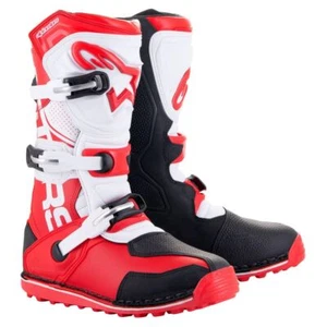 Alpinestars 2026 Tech-T Trials Boots Bright Red Black White - Picture 1 of 7