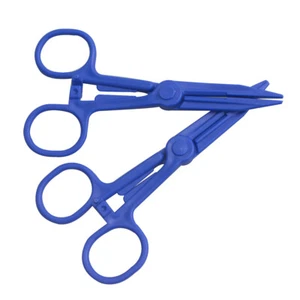 10 x fórceps hemostáticos desechables abrazadera perforadora corporal herramienta de hemostasia sangrado - Imagen 1 de 11