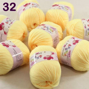 Sale 8 Skeinsx50g Cashmere Silk Wool Children Hand Knit Blankets Crochet Yarn 32 - Picture 1 of 12