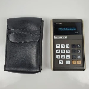 Vintage Lloyd's Calculator Accumatic 55 EH-9036 255c w/ Case and Batteries  - Picture 1 of 9