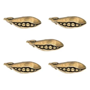 5 Pack Amerock BP9336-R1 Regency Brass 2 3/8" Pea Pod Cabinet Knobs Veggie'Z - Picture 1 of 3