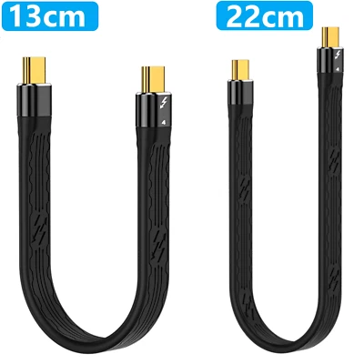 13cm/22cm USB C 100w 40Gdps 8K video sync charger FPC cable charging converter - Image 1 of 2