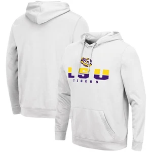 Herren Colosseum White LSU Tigers Lantern Pullover Hoodie - Bild 1 von 3