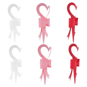  6 Stück Muttertag Herz Blumenstrauß Tüten Blumengesteck Verpackung - Bild 1 von 12