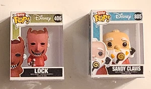 Funko Bitty Pop Disney Nightmare Before Christmas lotto di 2 (artigli di sabbia/blocco) - Foto 1 di 2