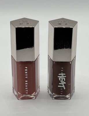 Fenty 02 Fussy & Rose Amber Heat Gloss Bomb Universal Lip Luminizer 0.18oz MINIS - Image 1 of 3