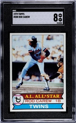 1979 TOPPS #300 ROD CAREW TWINS HOF SGC 8 NM/MT NICE! - Image 1 of 2