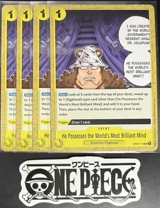 4x One Piece OP07-114 UC Brilliant Mind - English - Regular - Play Set - NM/M - Bild 1 von 1